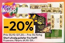 Gigaboks Stort utvalg poteter fra Hoff! tilbud