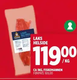 Meny LAKS HELSIDE tilbud