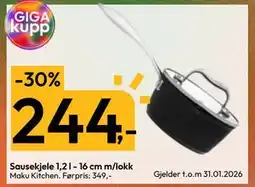 Gigaboks Sausekjele 1,2 l - 16 cm m/lokk tilbud