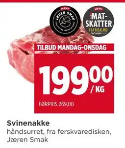 Meny Svinenakke tilbud