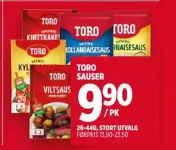 Meny TORO SAUSER tilbud