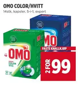 Meny OMO COLOR/HVITT tilbud