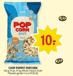 Coop Prix COOP POPPET POPCORN tilbud