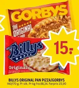 Coop Prix BILLYS ORIGINAL PAN PIZZA/GORBYS tilbud