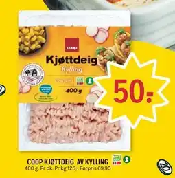 Coop Prix COOP KJØTTDEIG AV KYLLING tilbud