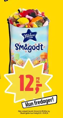 Coop Prix Nidar smågodt i løsvekt tilbud