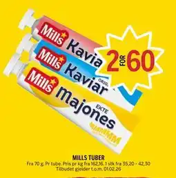 Coop Prix MILLS TUBER tilbud