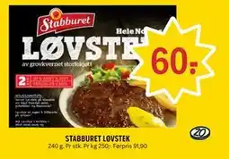 Coop Prix STABBURET LØVSTEK tilbud