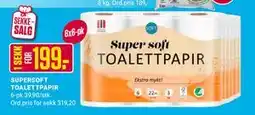Europris SUPERSOFT TOALETTPAPIR tilbud