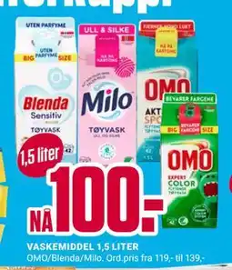 Europris VASKEMIDDEL 1,5 LITER tilbud