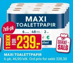 Europris MAXI TOALETTPAPIR tilbud