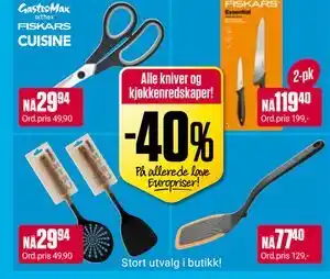 Alle kniver og kjøkkenredskaper!