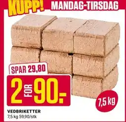 Europris VEDBRIKETTER tilbud