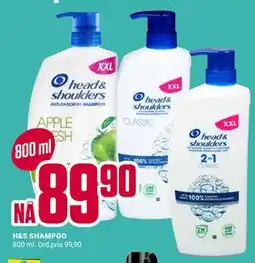 Europris H&S SHAMPOO tilbud