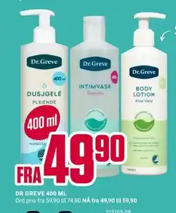 Europris DR GREVE 400 ML tilbud