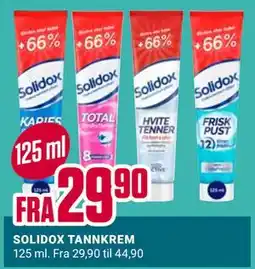 Europris SOLIDOX TANNKREM tilbud