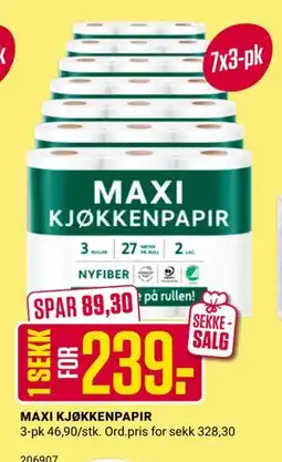 Europris MAXI KJØKKENPAPIR tilbud