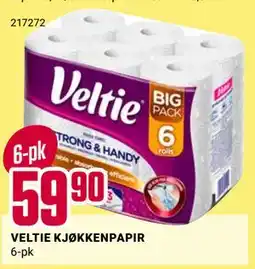 Europris VELTIE KJØKKENPAPIR tilbud