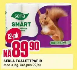 Europris SERLA TOALETTPAPIR tilbud
