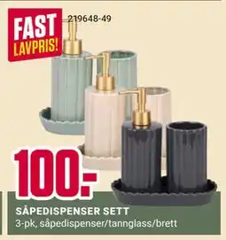 Europris SÅPEDISPENSER SETT tilbud
