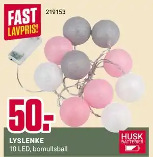 Europris LYSLENKE tilbud