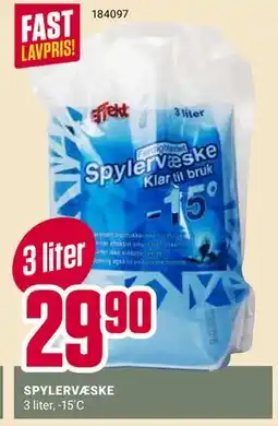 Europris SPYLERVÆSKE tilbud