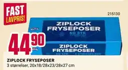 Europris ZIPLOCK FRYSEPOSER tilbud