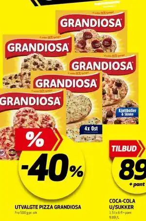 UTVALGTE PIZZA GRANDIOSA