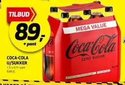 Bunnpris COCA-COLA U/SUKKER tilbud