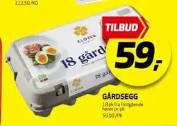 Bunnpris GÅRDSEGG tilbud