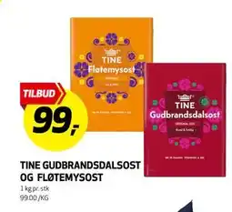 Bunnpris TINE GUDBRANDSDALSOST OG FLØTEMYSOST tilbud