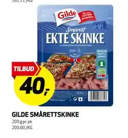 Bunnpris GILDE SMÅRETTSKINKE tilbud