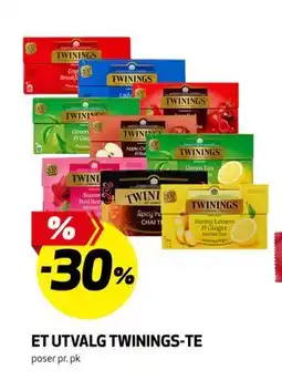 Bunnpris ET UTVALG TWININGS-TE tilbud
