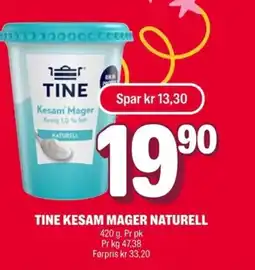 Coop Extra Tine Kesam mager naturell tilbud