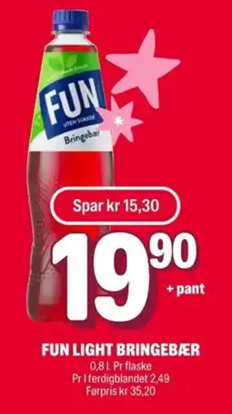 Coop Extra Fun Light bringebær tilbud