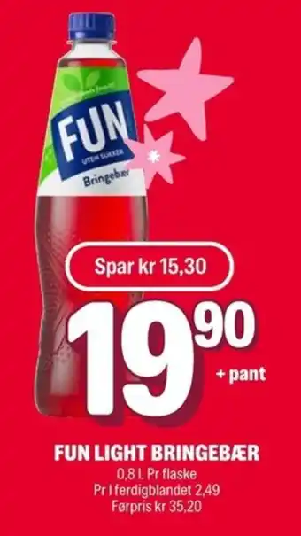 Coop Extra Fun Light bringebær tilbud