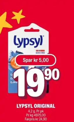 Coop Extra Lypsyl original tilbud