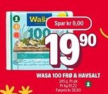 Coop Extra Wasa 100 frø & havsalt tilbud