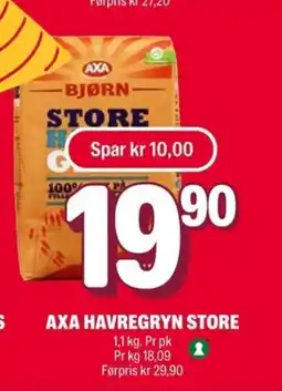 Coop Extra Axa Havregryn store tilbud