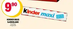 Coop Extra Kinder maxi sjokolade tilbud