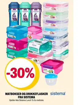 Coop Extra Matbokser og drikkeflasker fra Sistema tilbud