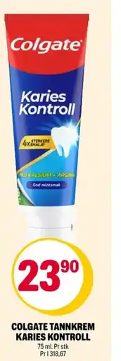 Coop Extra Colgate tannkrem karies kontroll tilbud