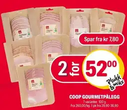 Coop Extra Coop gourmetpålegg tilbud