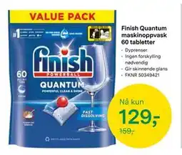 Felleskjøpet Finish Quantum maskinoppvask 60 tabletter tilbud