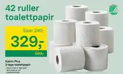 Felleskjøpet Katrin Plus 3-lags toalettpapir tilbud