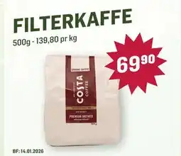 Holdbart FILTERKAFFE tilbud