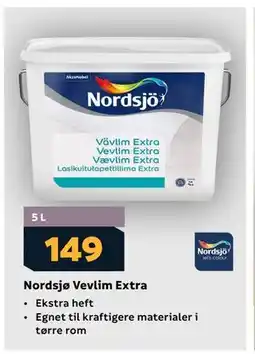 Megaflis Nordsjø Vevlim Extra tilbud