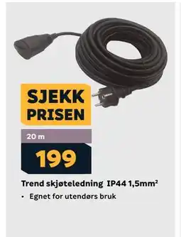 Megaflis Trend skjøteledning IP44 1,5mm tilbud