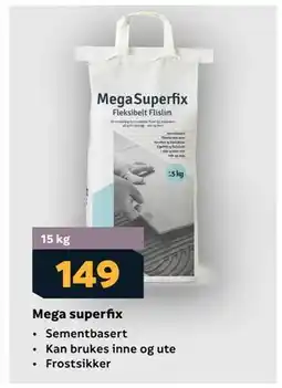 Megaflis Mega superfix tilbud