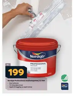 Megaflis Nordsjø Professional mediumsparkel/LS 104 tilbud